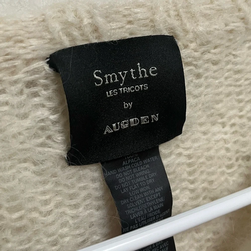 SMYTHE X Augden Cream 67 Knit Sweater size Small